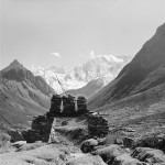 36a - Manaslu, Pohled na hřeben Himaláje (60x60)