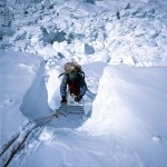 67 - Mt. Everest, Lezení v ledopádu Khumbu (60x40)